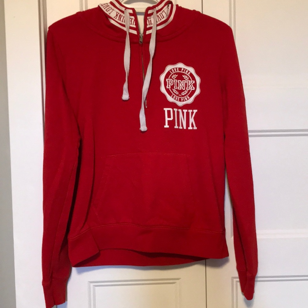 VS Pink quarter zip hoodie